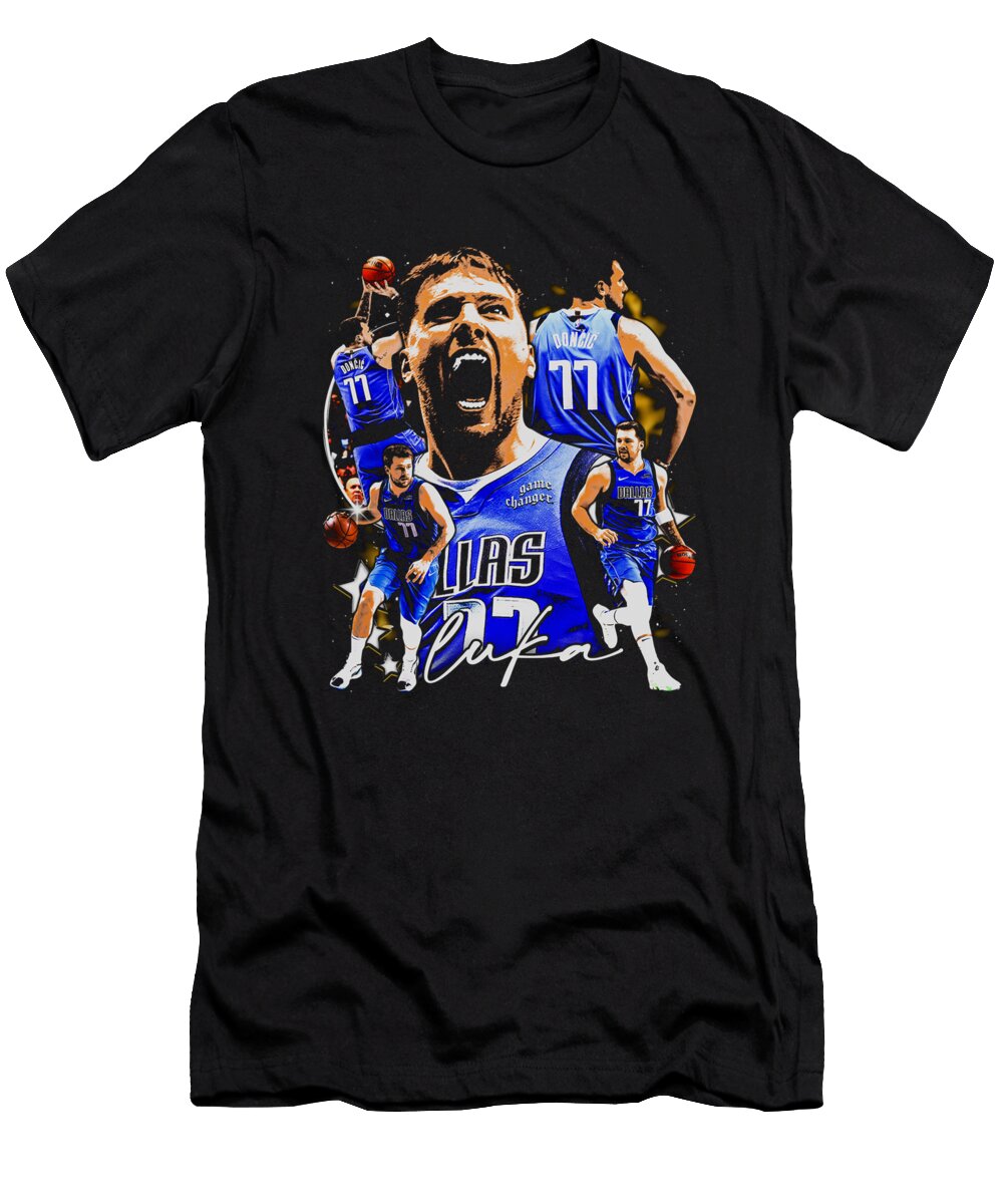 Luka Doncic Retro Collage Ozlem Altin T-Shirt
