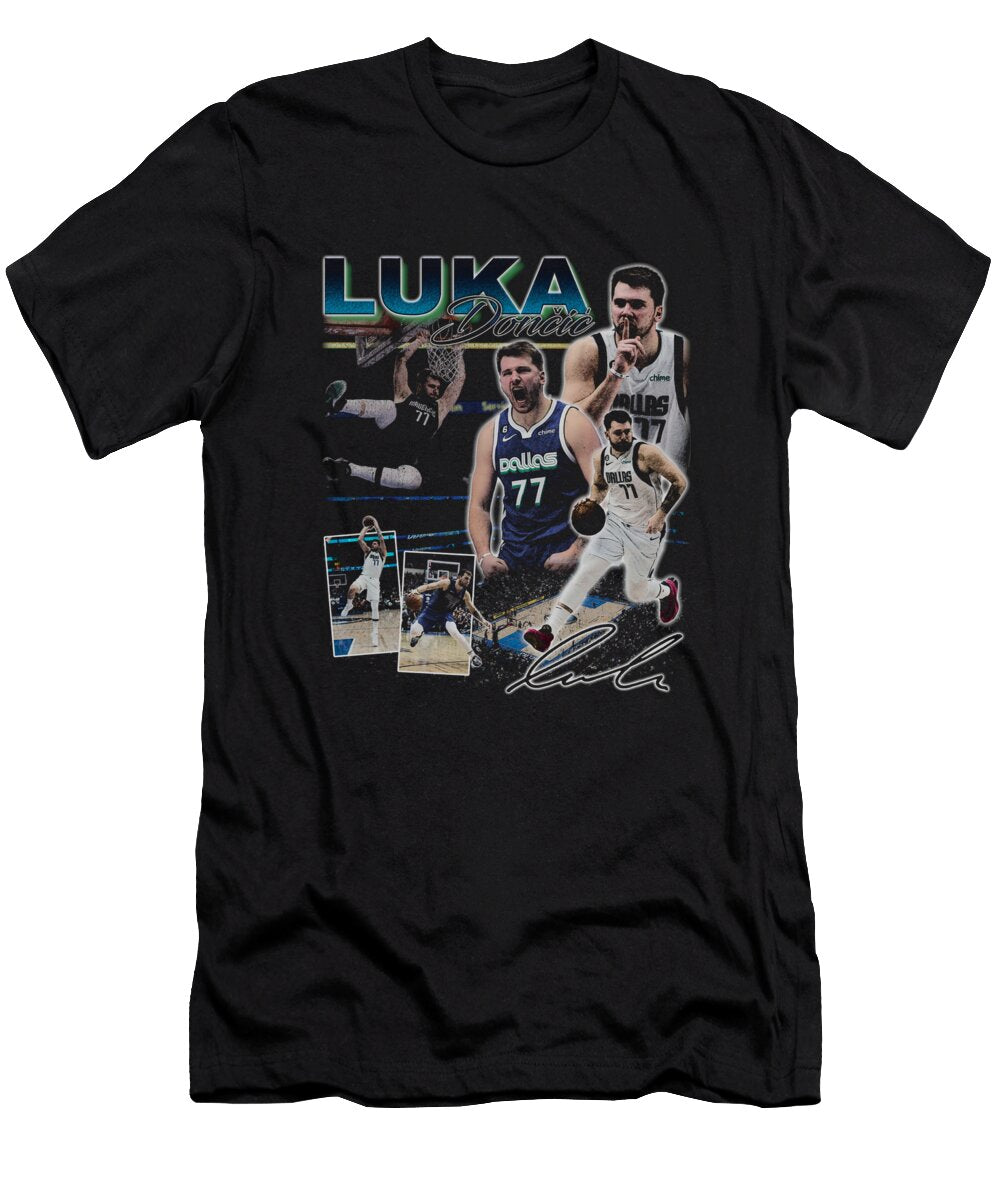 Luka Doncic Vintage Collage Ozlem Altin T-Shirt