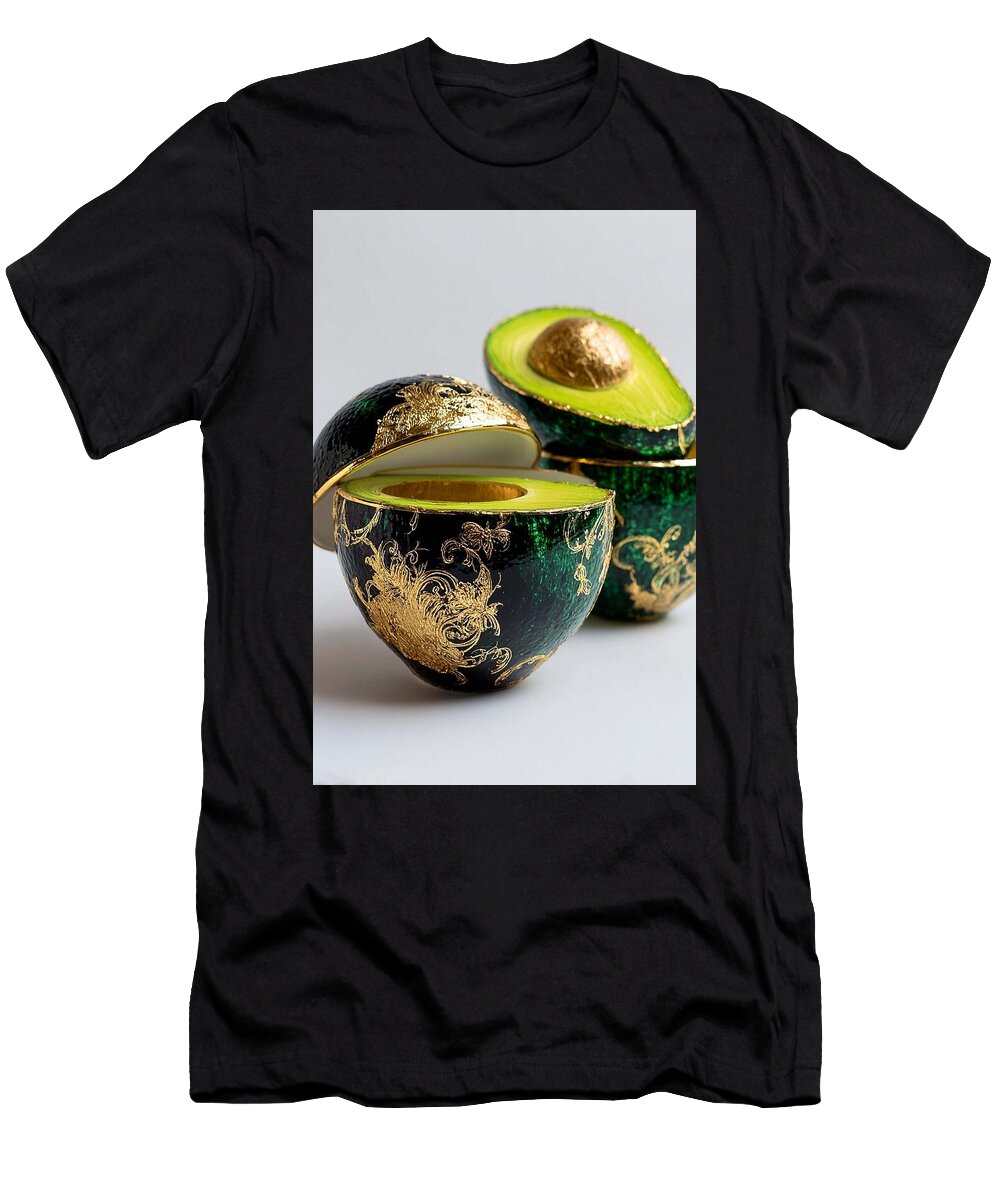 Luxurious Gilded Avocados Cut Avocado Gilded Luna Farmer T-Shirt