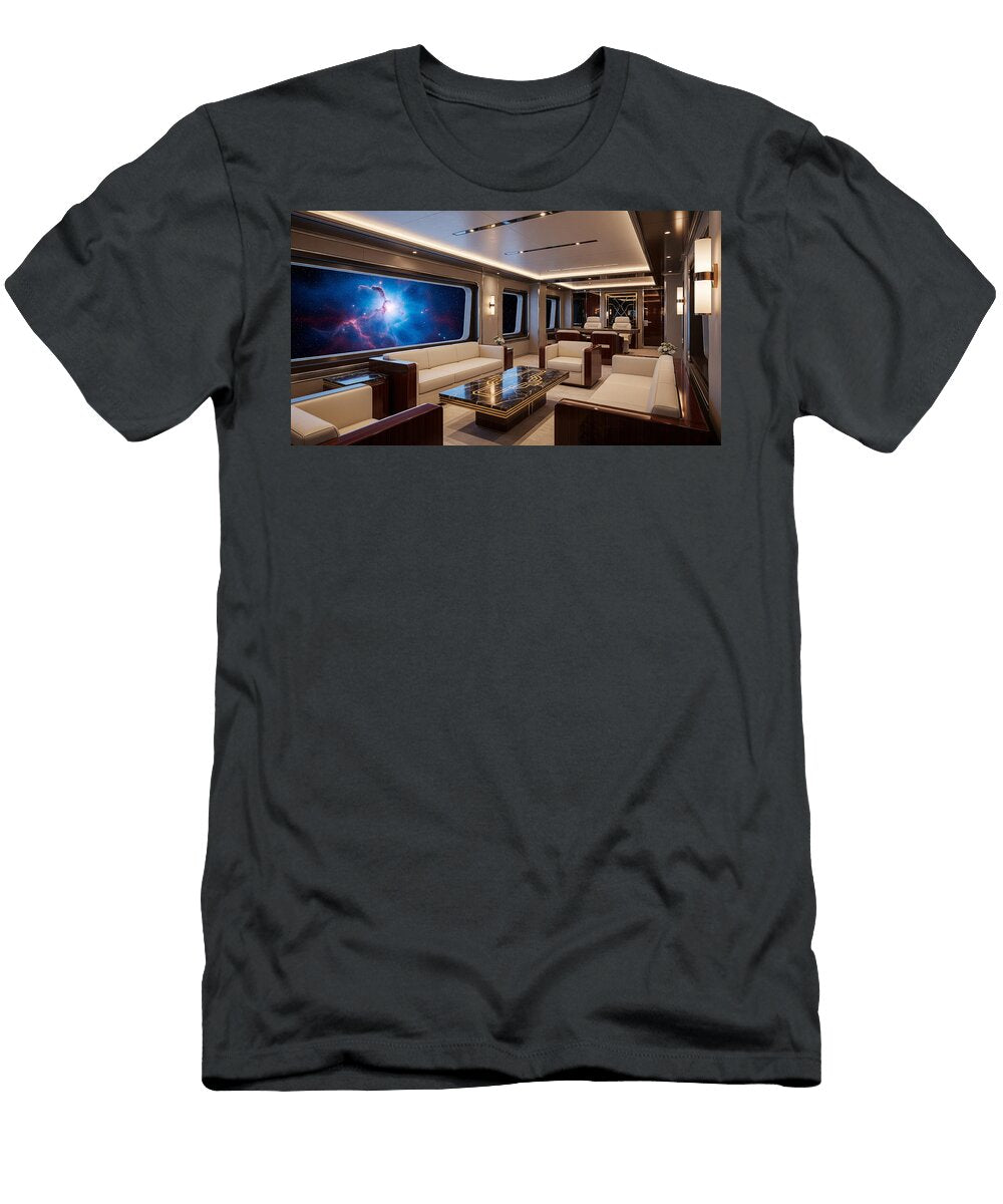 Luxurious Spacecraft Lounge Mango Art T-Shirt