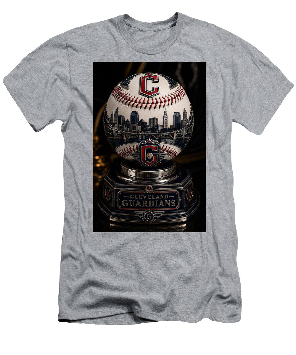 Luxury Cleveland Guardians Baseball with Skyline and Bridge Design Max Freeman T-Shirt