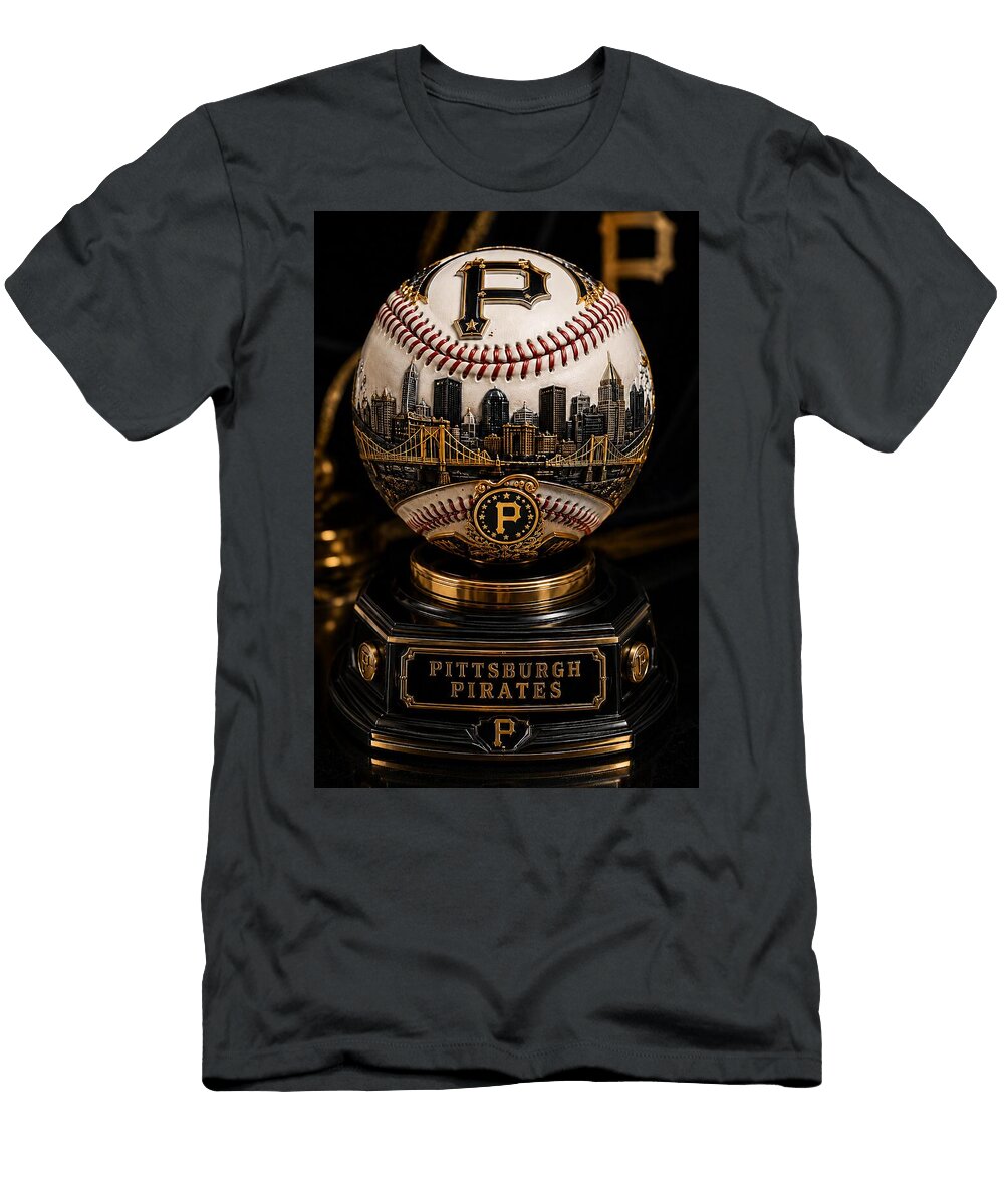 Luxury Pittsburgh Pirates Baseball with Iconic Bridge Geometry Max Freeman T-Shirt