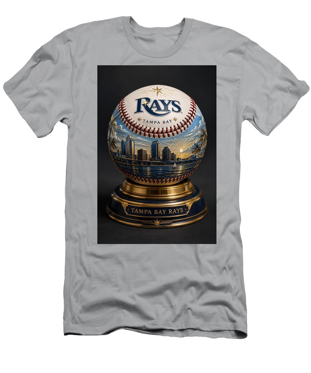 Luxury Tampa Bay Rays Baseball with Coastal City Light Max Freeman T-Shirt