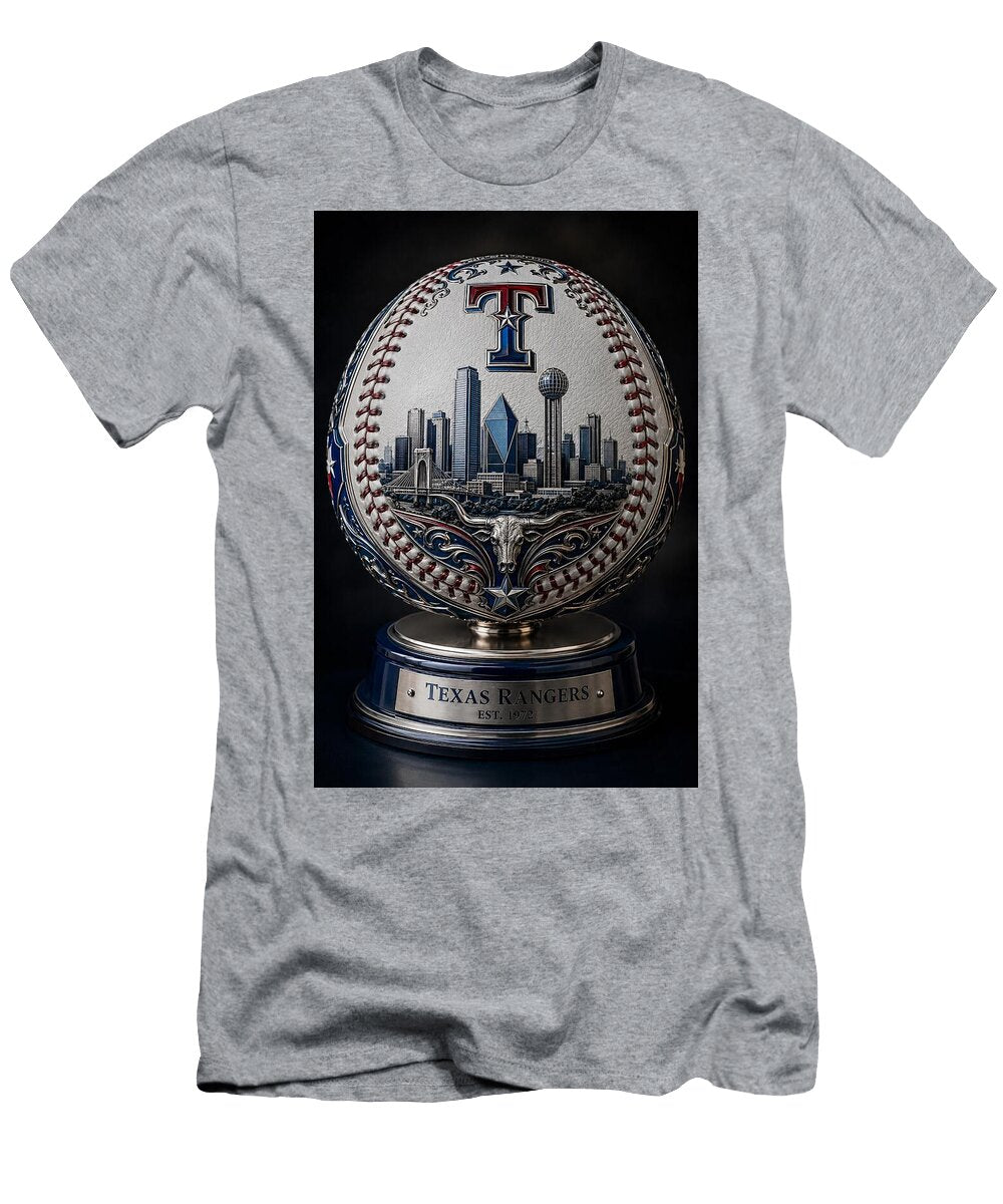 Luxury Texas Rangers Baseball with Lone Star Skyline Elegance Max Freeman T-Shirt