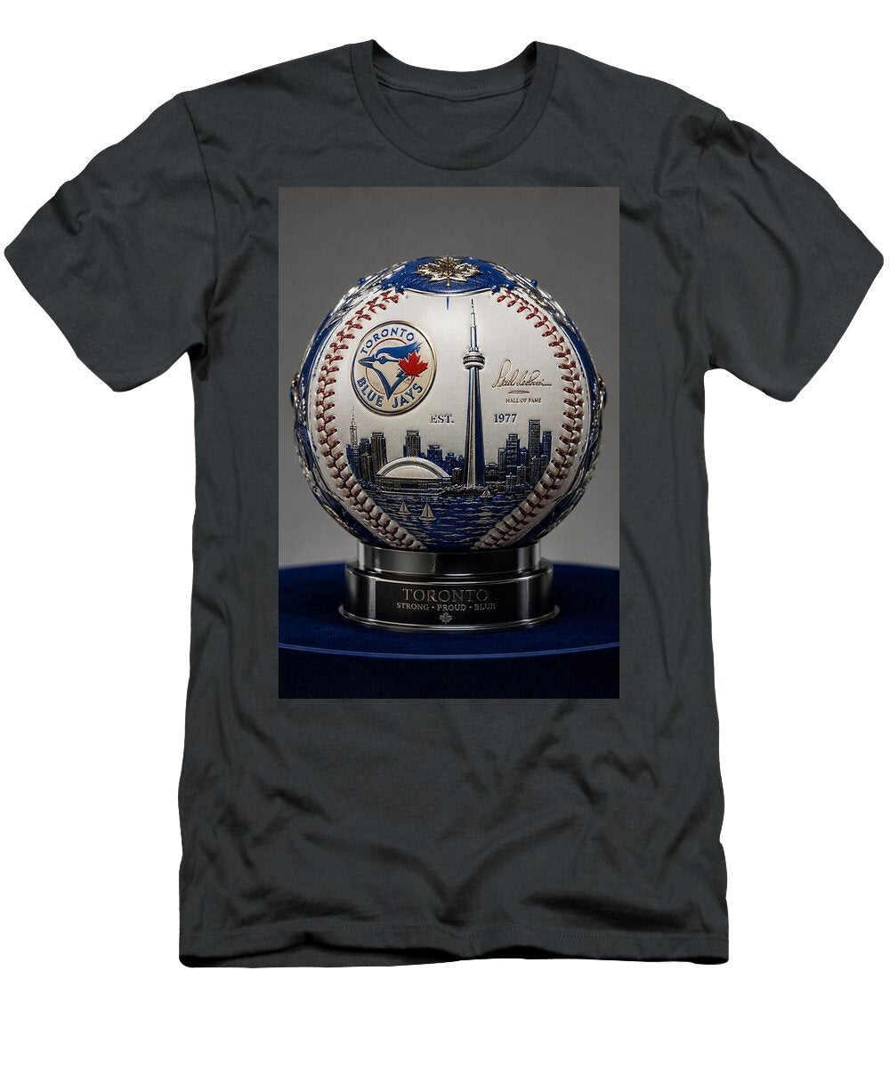 Luxury Toronto Blue Jays Baseball with Cn Tower Skyline Design Max Freeman T-Shirt