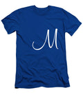 M in White Simple Script Custom Home Fashions T-Shirt
