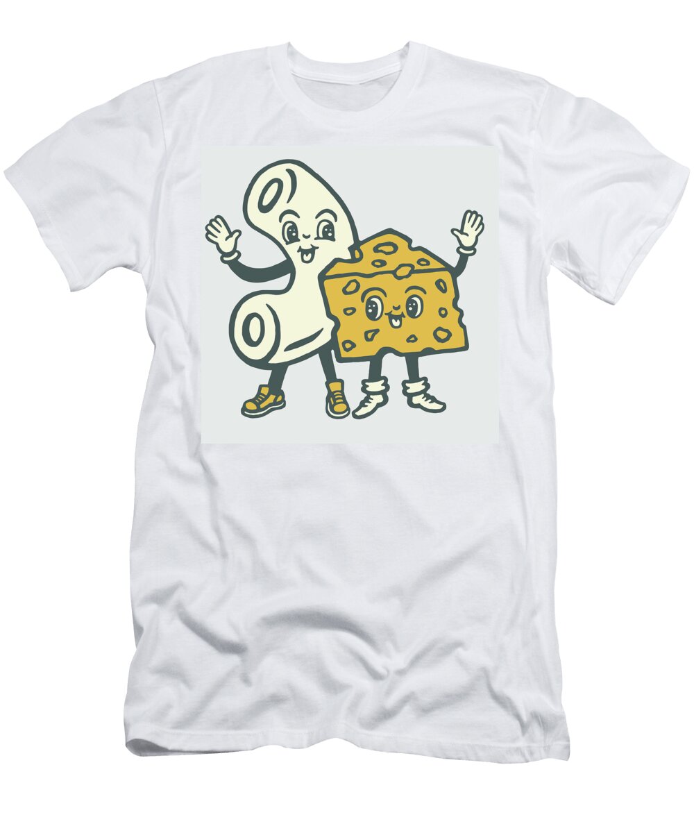 Macaroni and Cheese Characters Csa Images T-Shirt