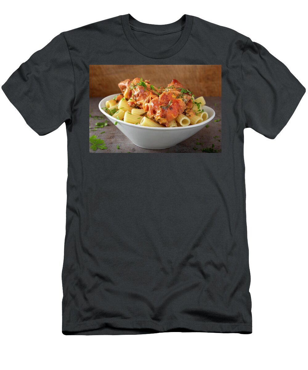 Macaroni Pasta with Fried Chicken Sebastian Radu T-Shirt
