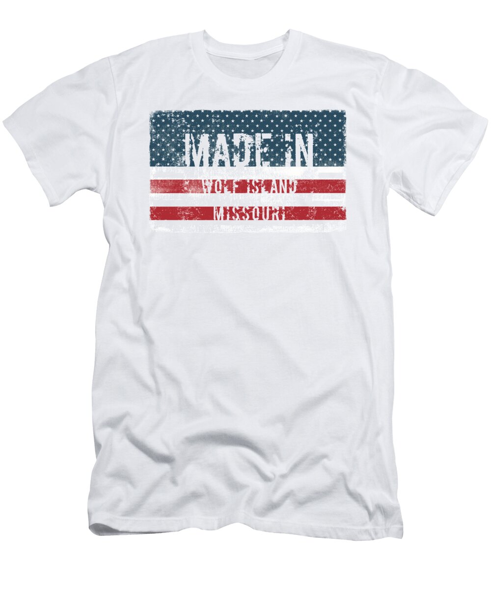 Made in Wolf Island Missouri Goseeonline T-Shirt
