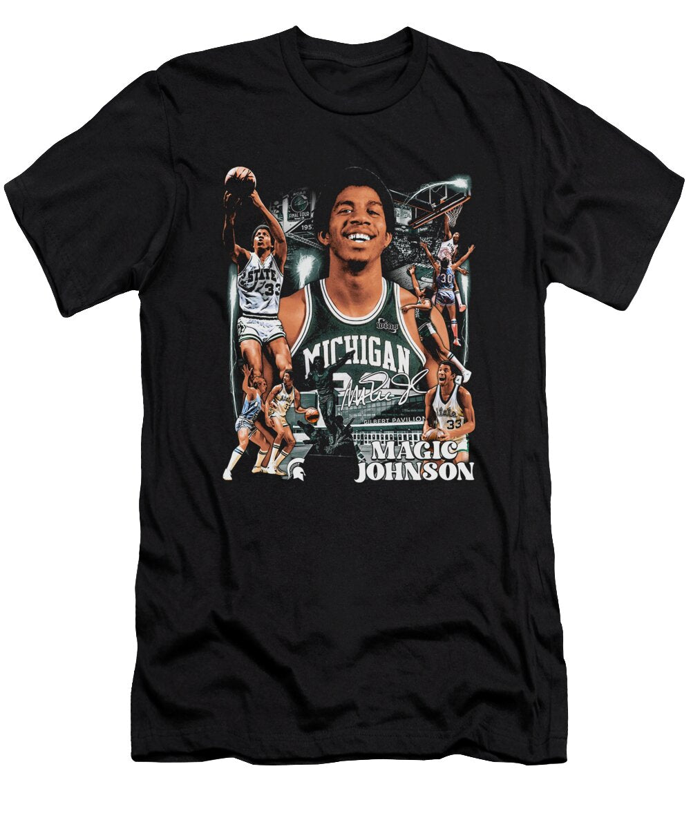 Magic Johnson College Vintage Bootleg Ozlem Altin T-Shirt