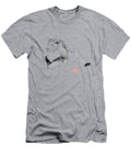 Majestic Lion on Gray Background Pechane Sumie T-Shirt