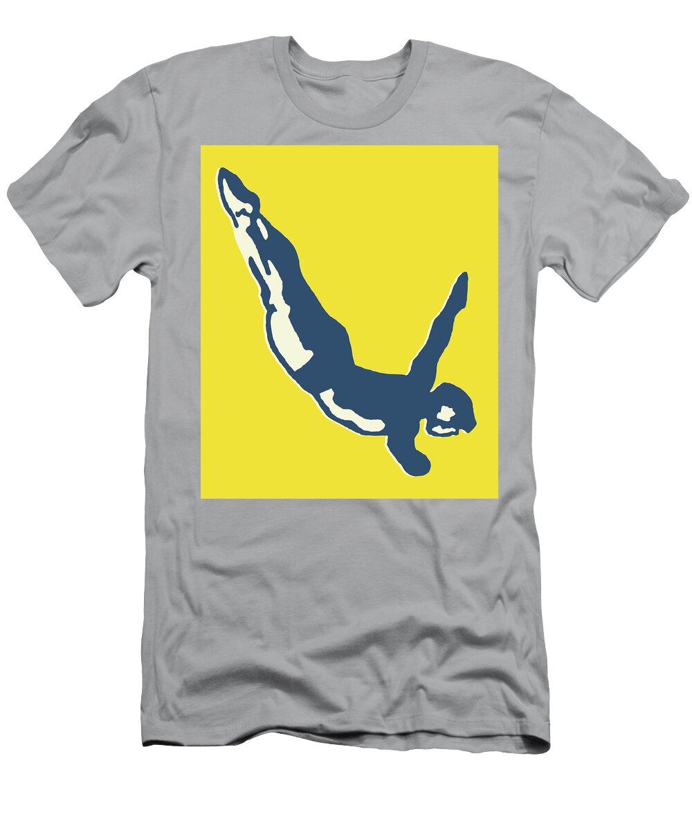 Male Diver in Air Csa Images T-Shirt