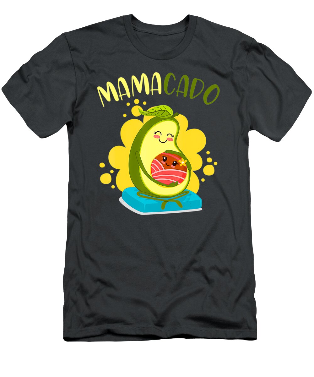 Mamacado Mothers Day Mommy Avocado Guacamole Handsley Nguyen T-Shirt