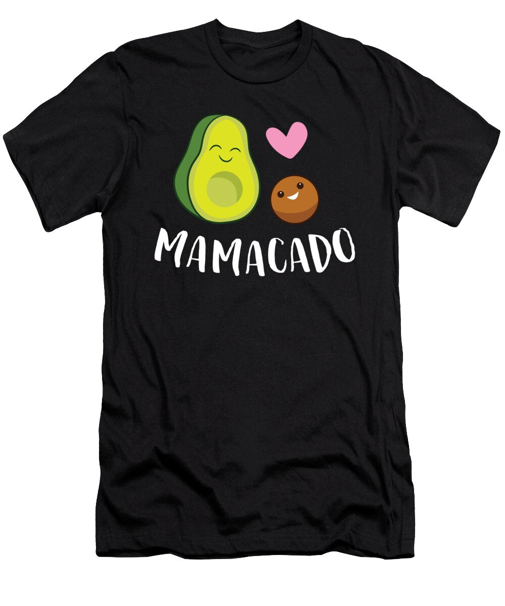 Mamacado Pregnant Avocado Pregnancy Announcement Avocado Eq Designs T-Shirt
