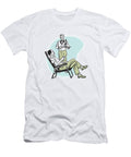 Man Getting Cocktail Service While in Lawn Chair Csa Images T-Shirt
