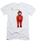 Man in Diving Helmet Holding Knife Csa Images T-Shirt