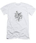 Man Playing Guitar on Couch Csa Images T-Shirt