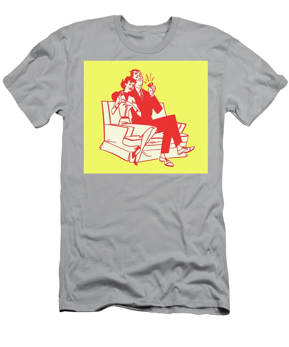 Man Proposing Marriage Csa Images T-Shirt