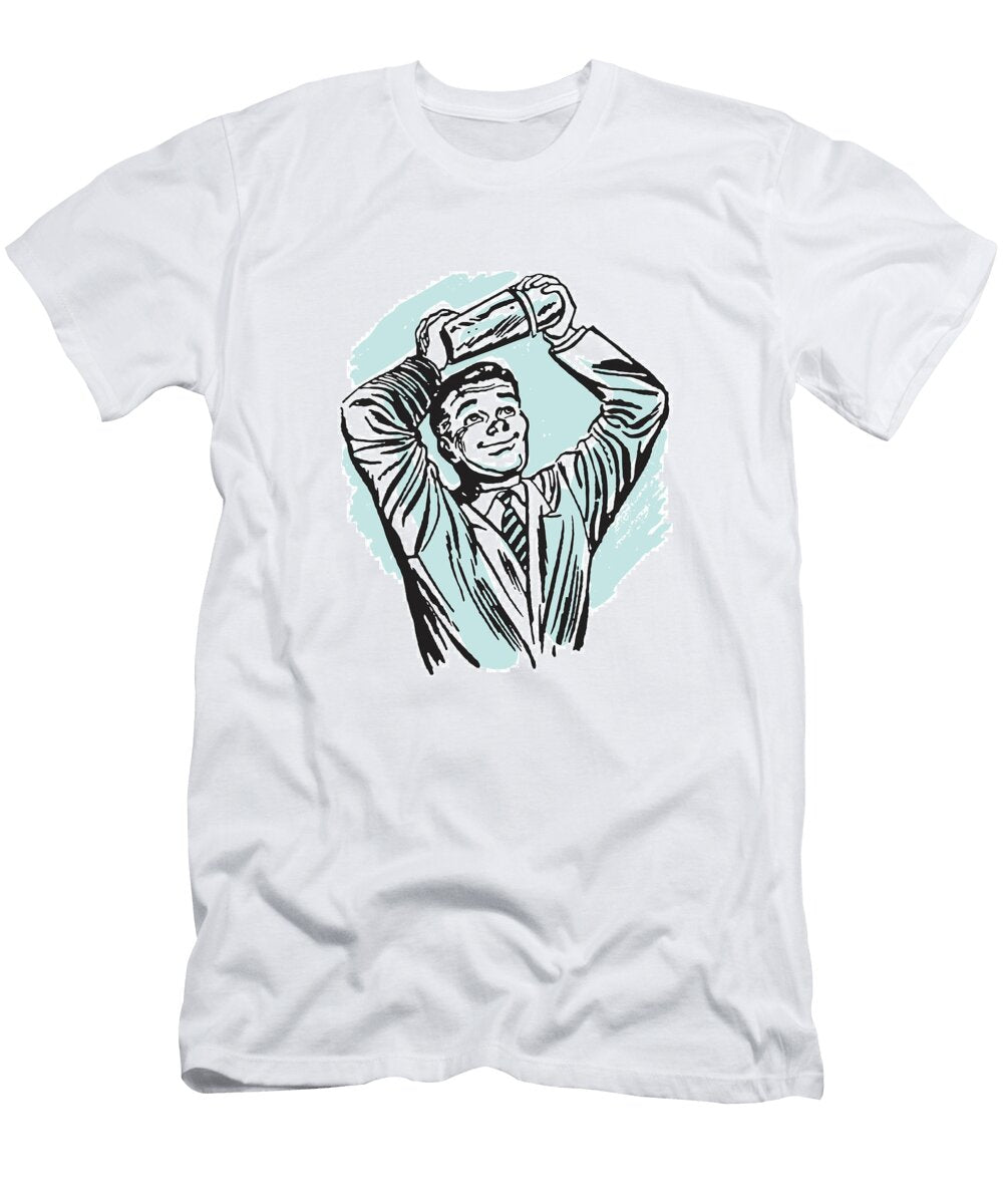 Man Shaking Drinks Csa Images T-Shirt
