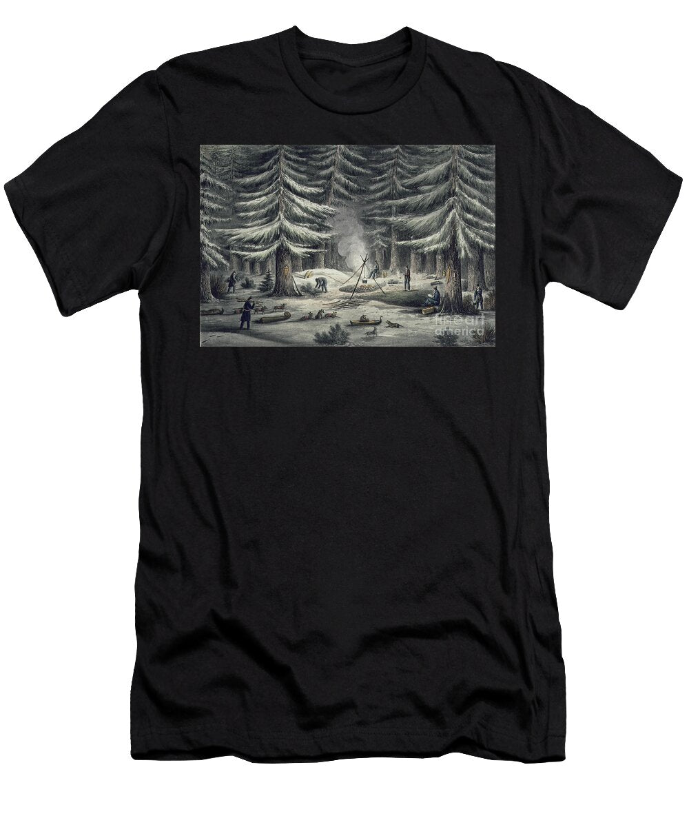 Manner of Making a Resting Place on a Winter Night March 15th 1820 George Back T-Shirt