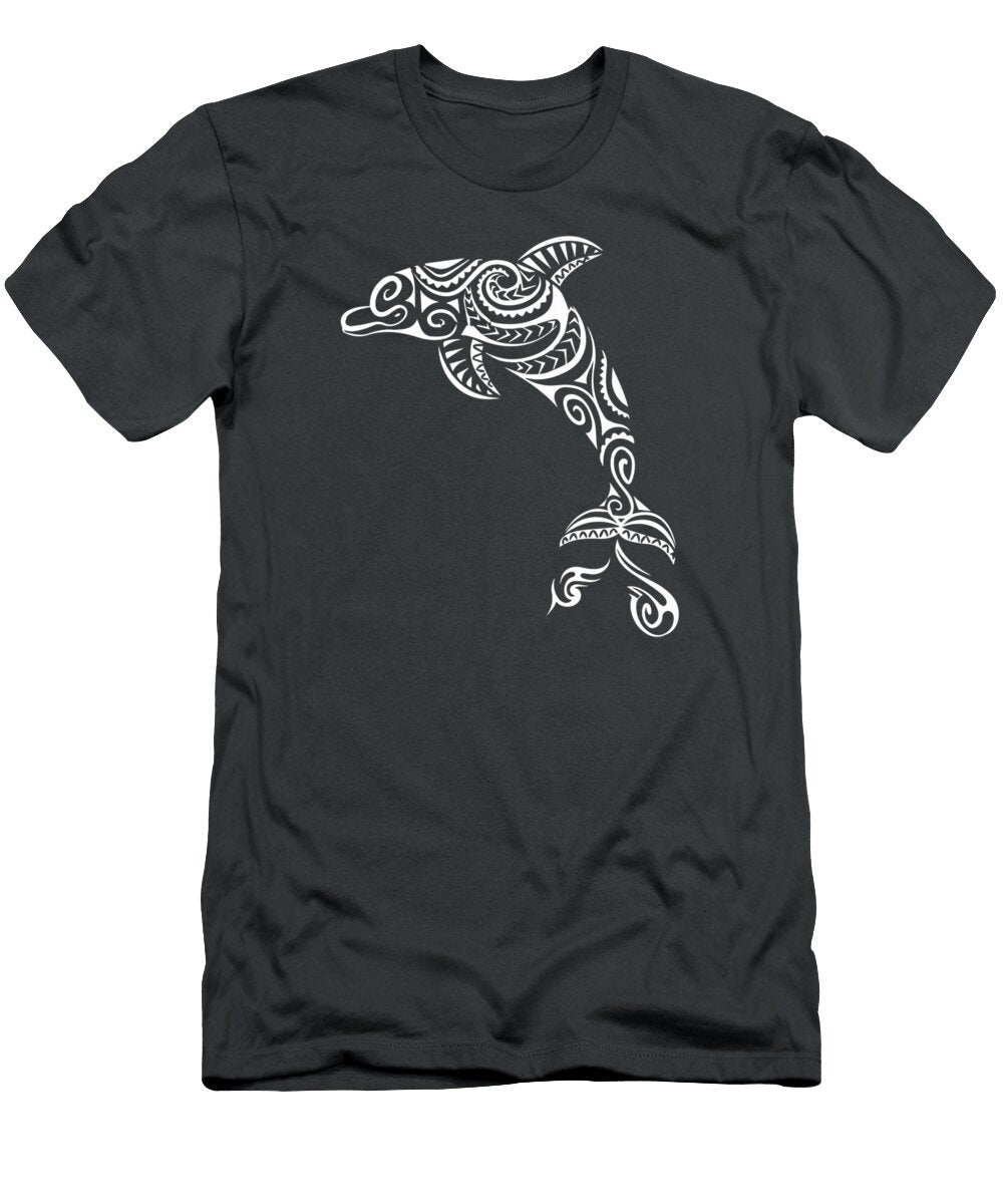 Maori Polynesian Dolphin Tattoo Scuba Diving Diver Lucasaudio T-Shirt
