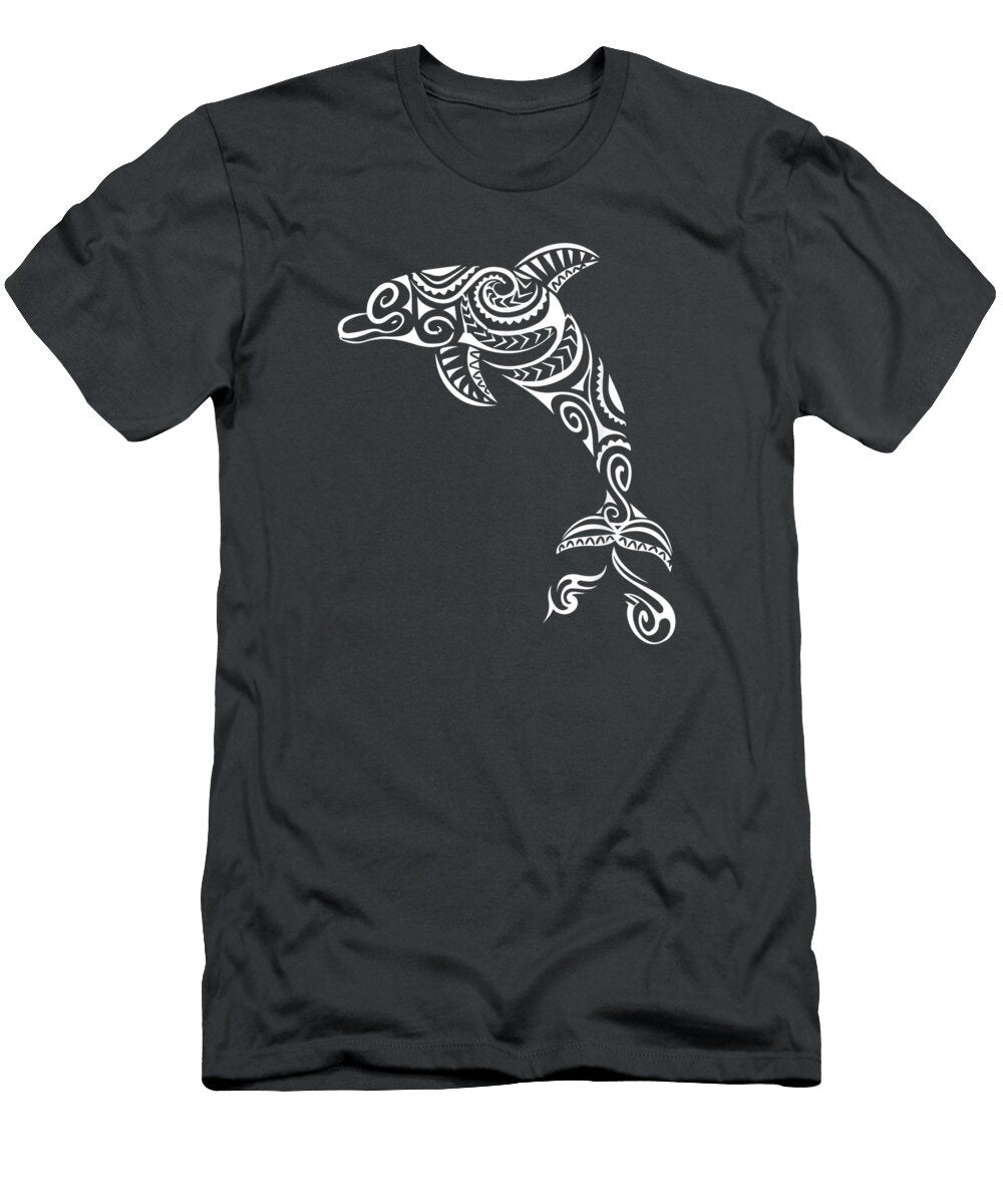 Maori Polynesian Dolphin Tattoo Scuba Diving Diver Wojciech4ellie T-Shirt