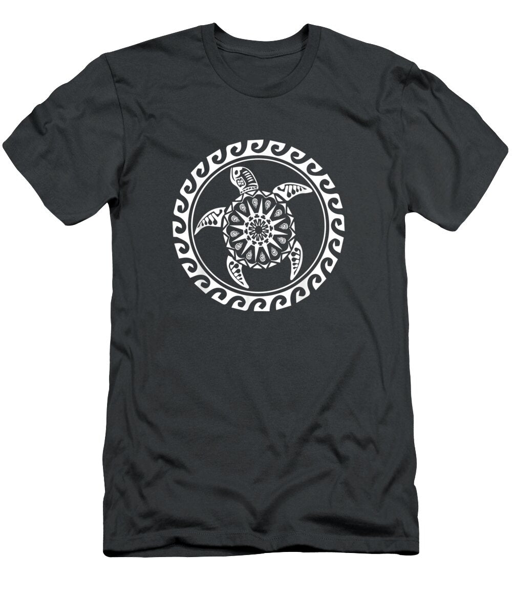 Maori Polynesian Tattoo Turtle Scuba Diver Diving Lucasaudio T-Shirt