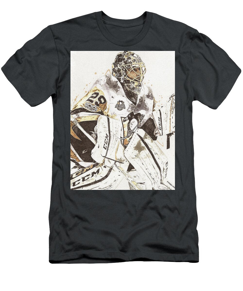 Marc Andre Fleury Pittsburgh Penguins Poster Willy Art T-Shirt