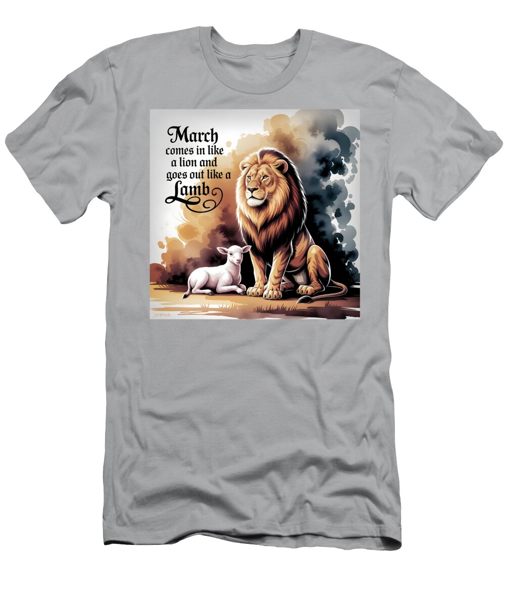 March Lion and Lamb Greg Joens T-Shirt