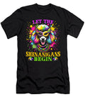 Mardi Gras Poodle Dog Let the Shenanigans Begin Natalie Lidford T-Shirt