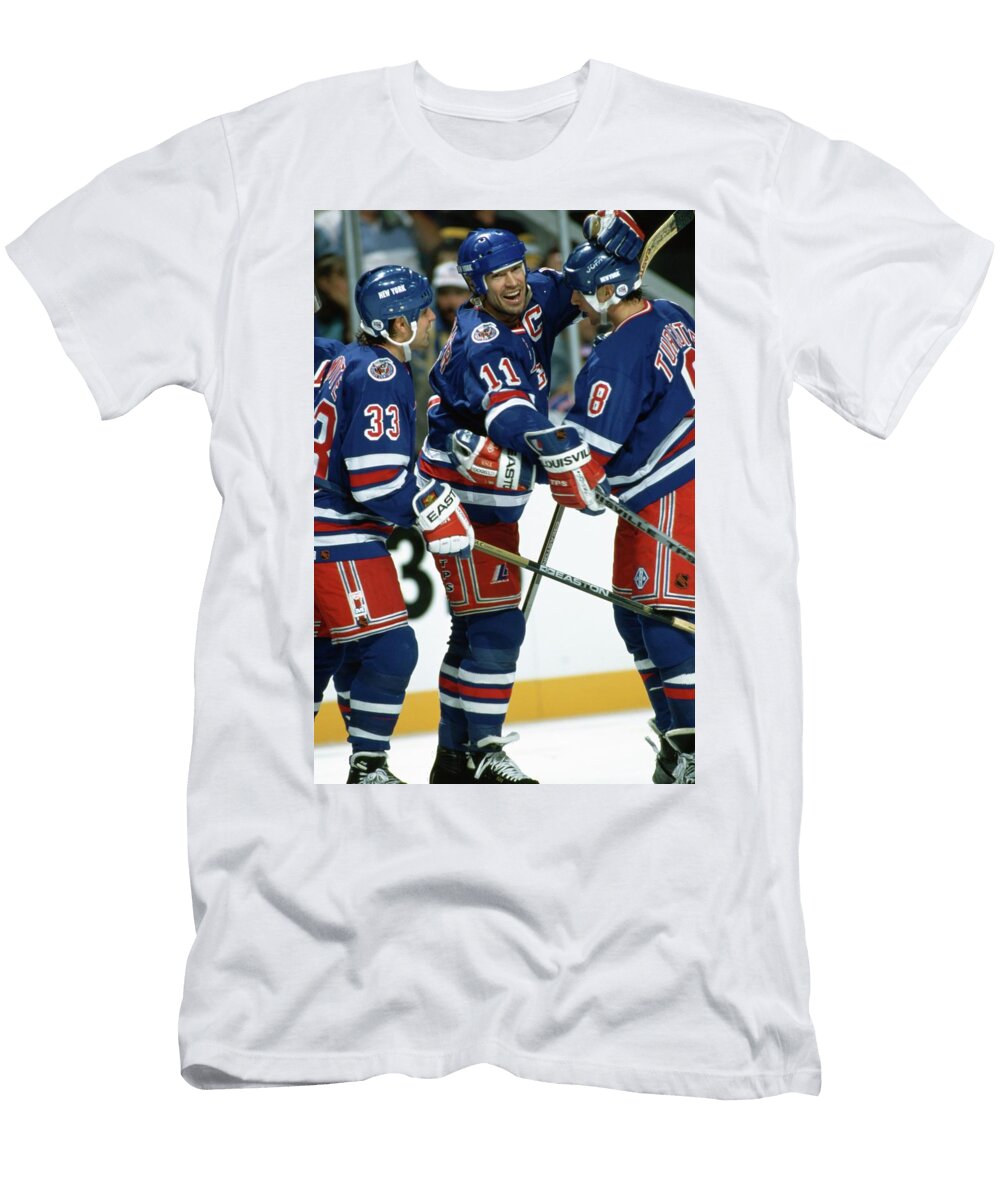 Mark Messier New York Rangers Upper Deck T-Shirt