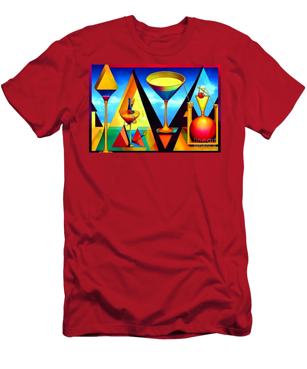 Martini Surreal Abstracts 20221220i Wingsdomain Art and Photography T-Shirt