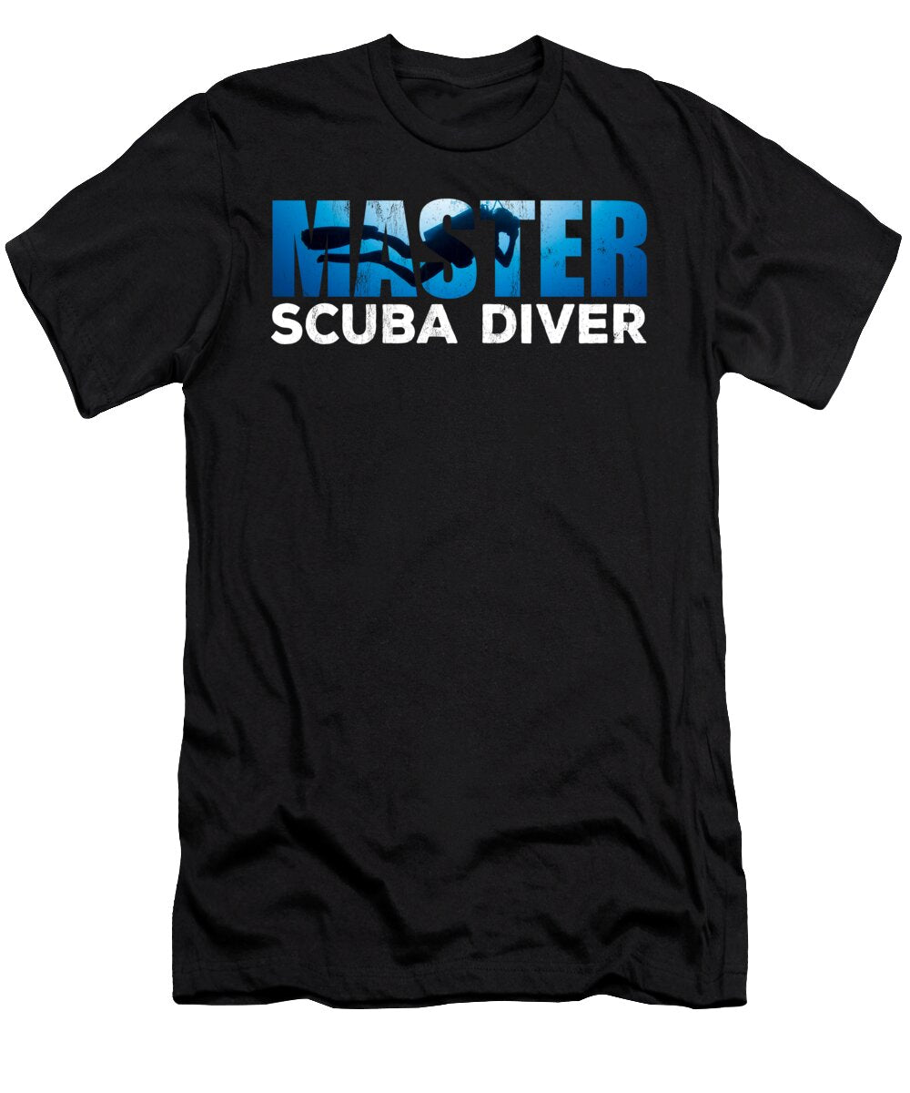 Master Scuba Diver for Dive Addicts Noirty Designs T-Shirt
