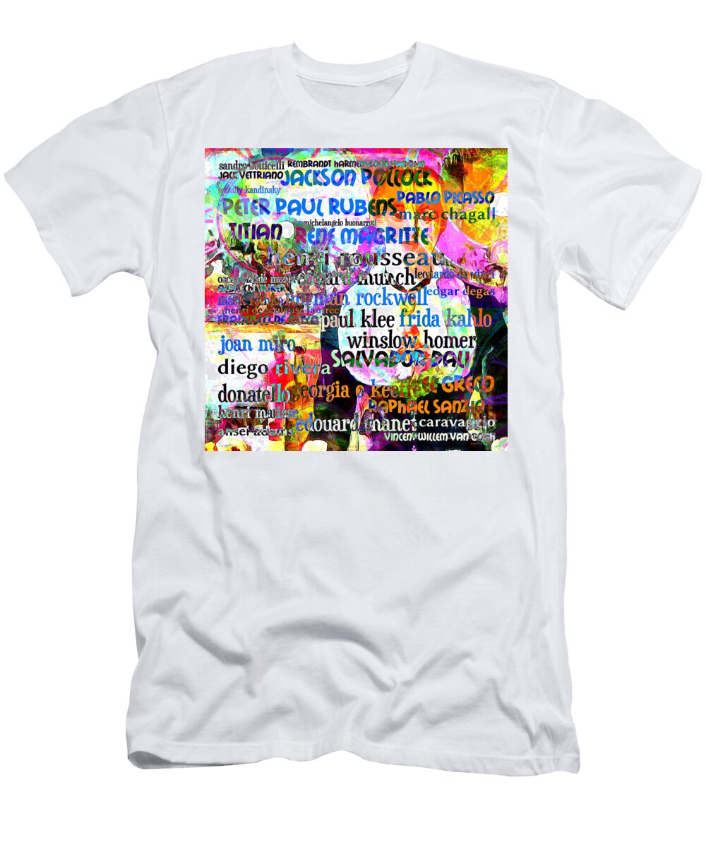 Masters of Art a Bar At the Den Folies Bergere 20160306 Square Wingsdomain Art and Photography T-Shirt