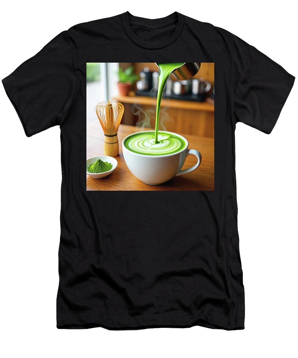 Matcha Latte Psychoshadow Art T-Shirt