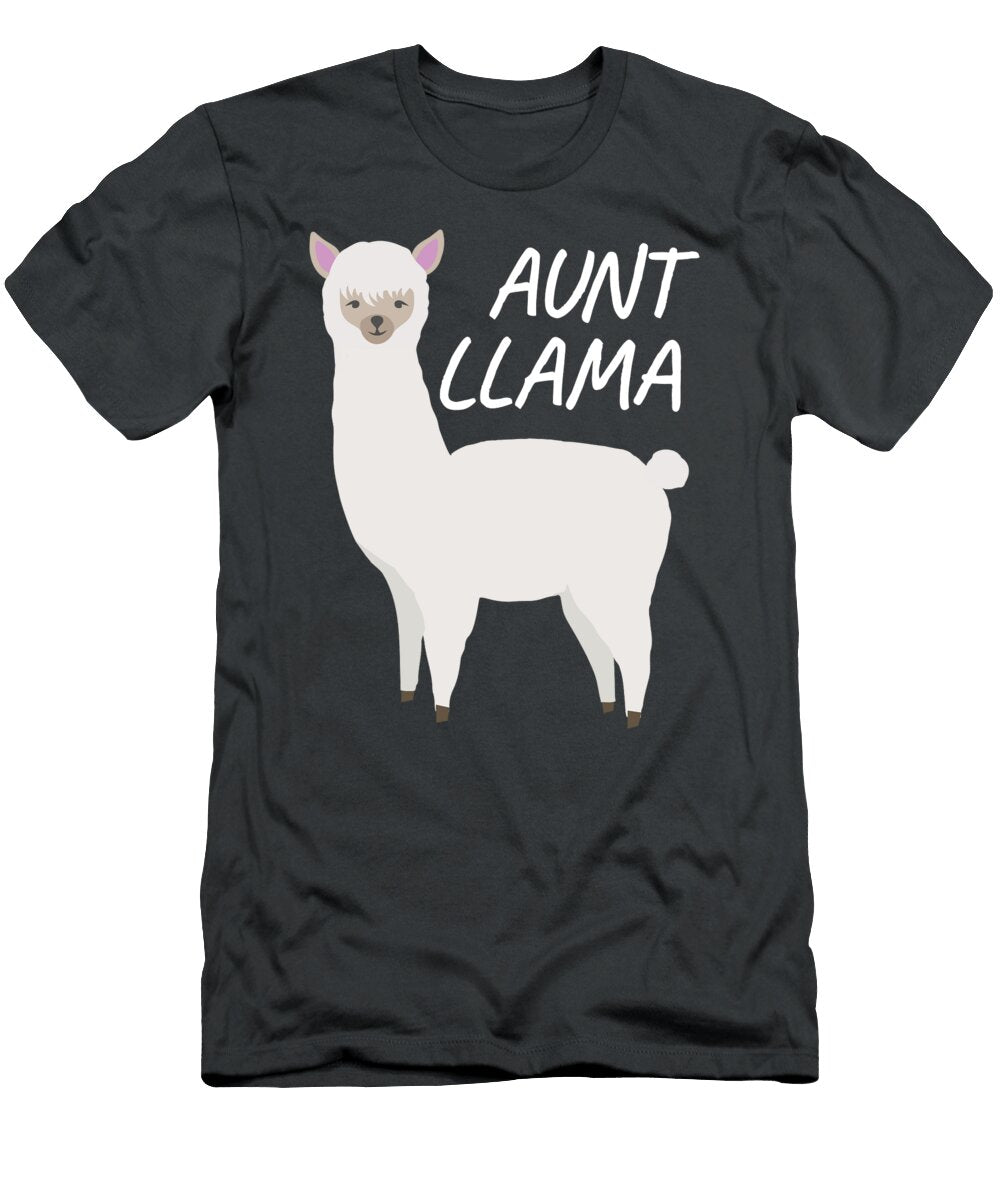 Matching Family Llama Gift Aunt Llama for Auntie Gift James C T-Shirt