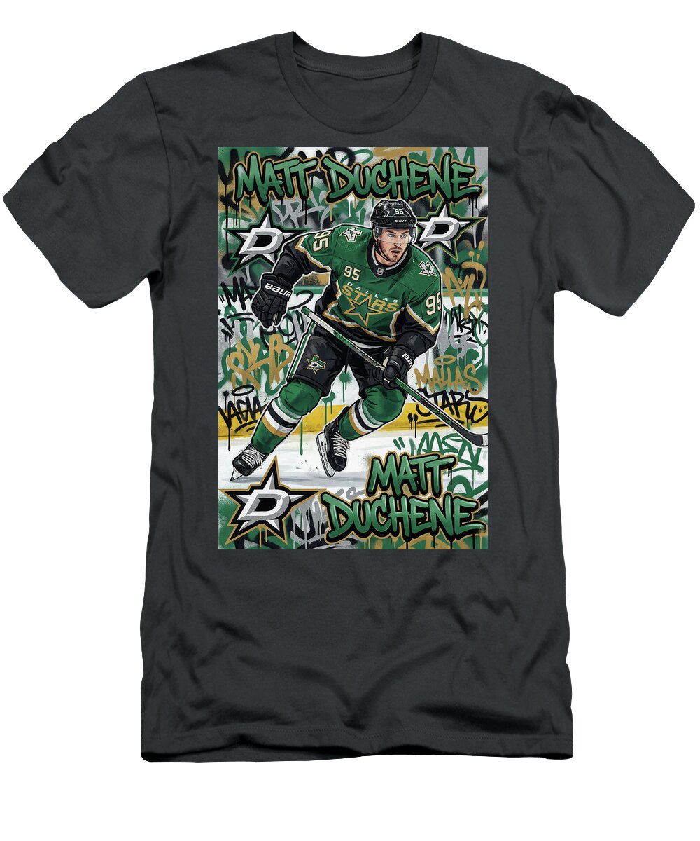 Matt Duchene in Action Graffiti Poster Hockey Player NHL Sampadart Gallery T-Shirt