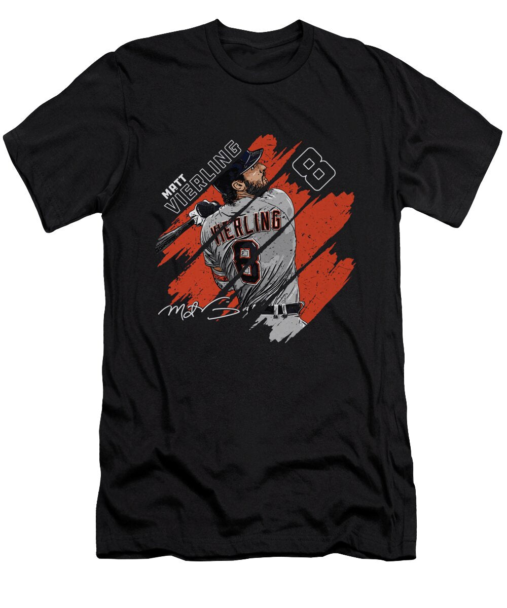 Matt Vierling Detroit Stripes Ihsan Sirin T-Shirt