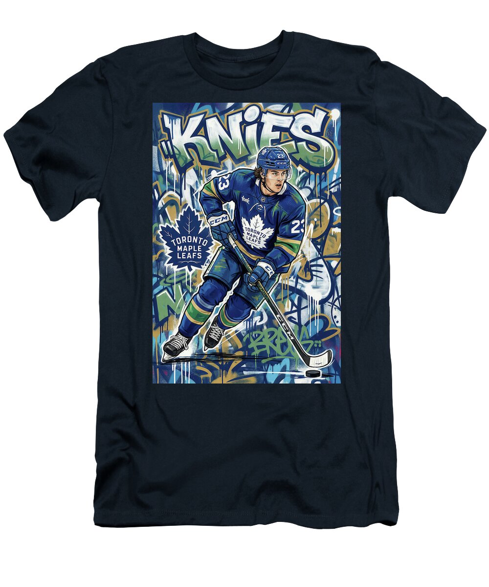 Matthew Knies Graffiti Poster Hockey Player NHL Sampadart Gallery T-Shirt