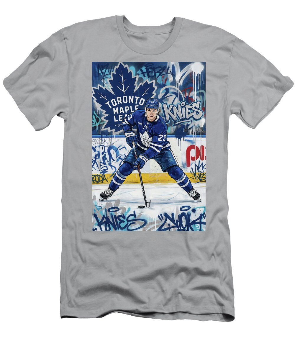 Matthew Knies Toronto Maple Leafs Graffiti Poster Hockey Player NHL Sampadart Gallery T-Shirt