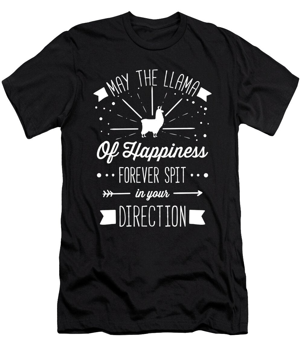 May the Llama of Happiness Cute Chibi Animal Noirty Designs T-Shirt