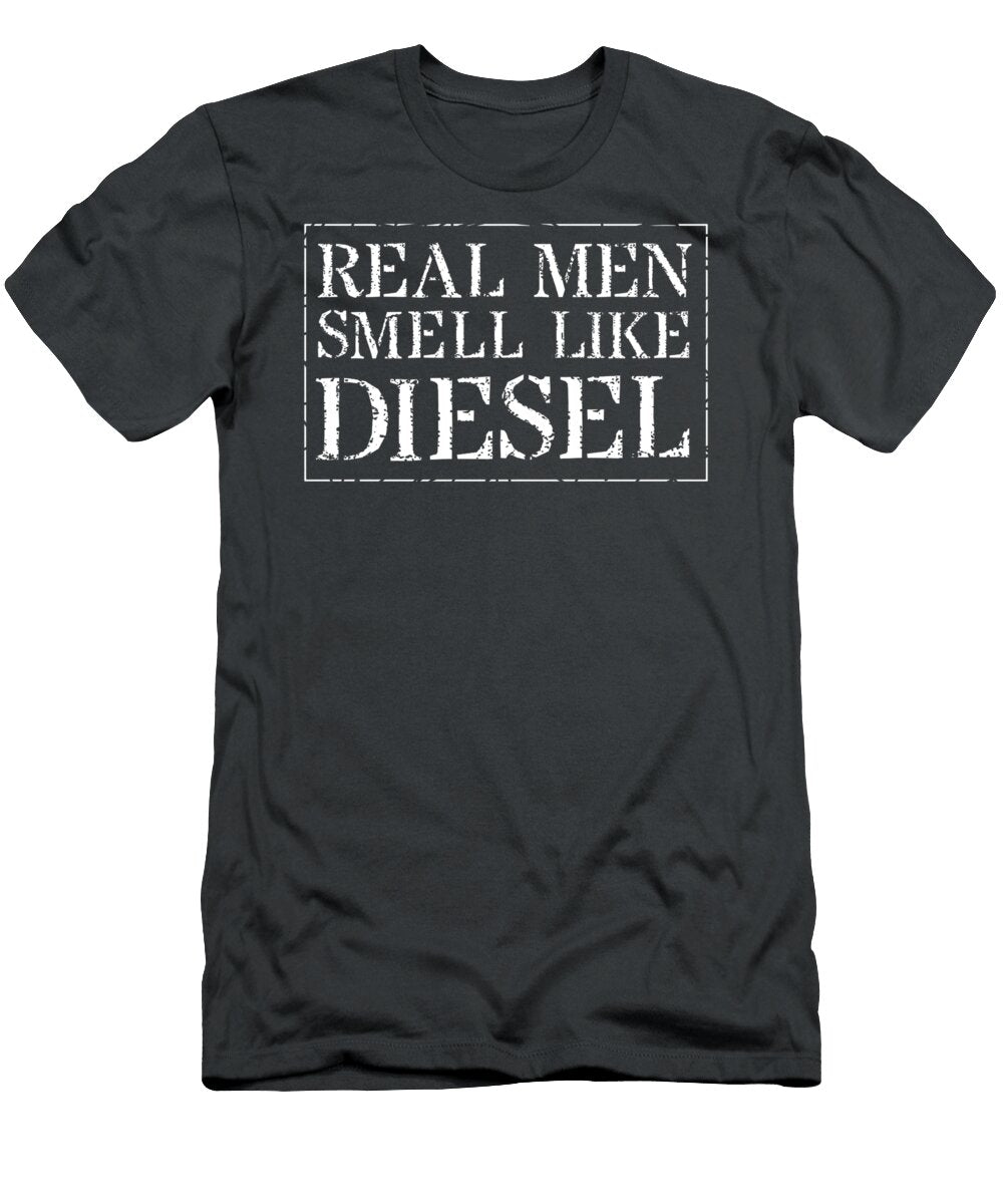 Mechanic Trucker Farmer Real Men Smell Like Diesel Raheem Orly T-Shirt