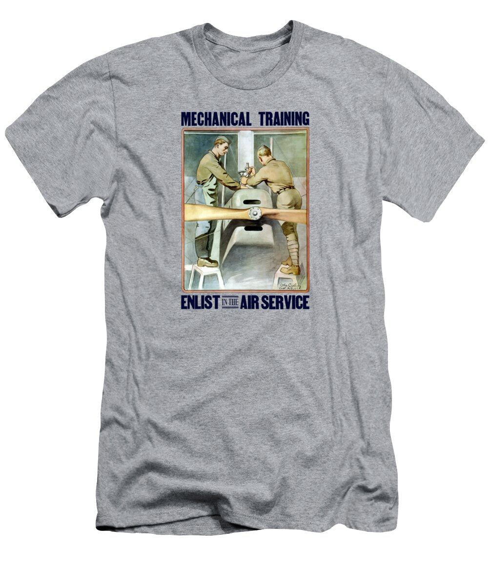 Mechanical Training Enlist in the Air Service War Is Hell Store T-Shirt