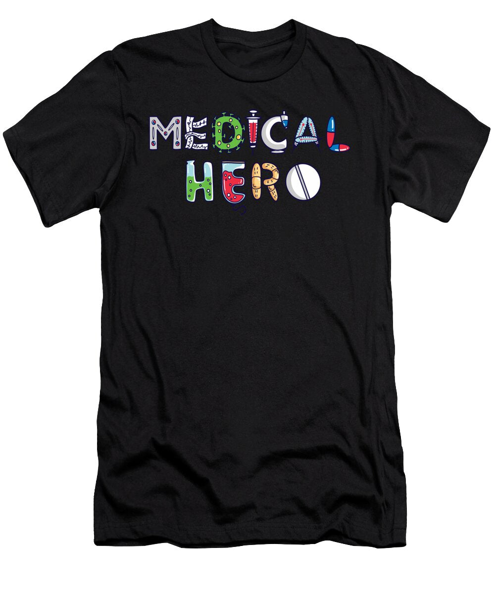 Medical Hero Anti Corona Heroes Medical Fonts Designed By Vexels T-Shirt