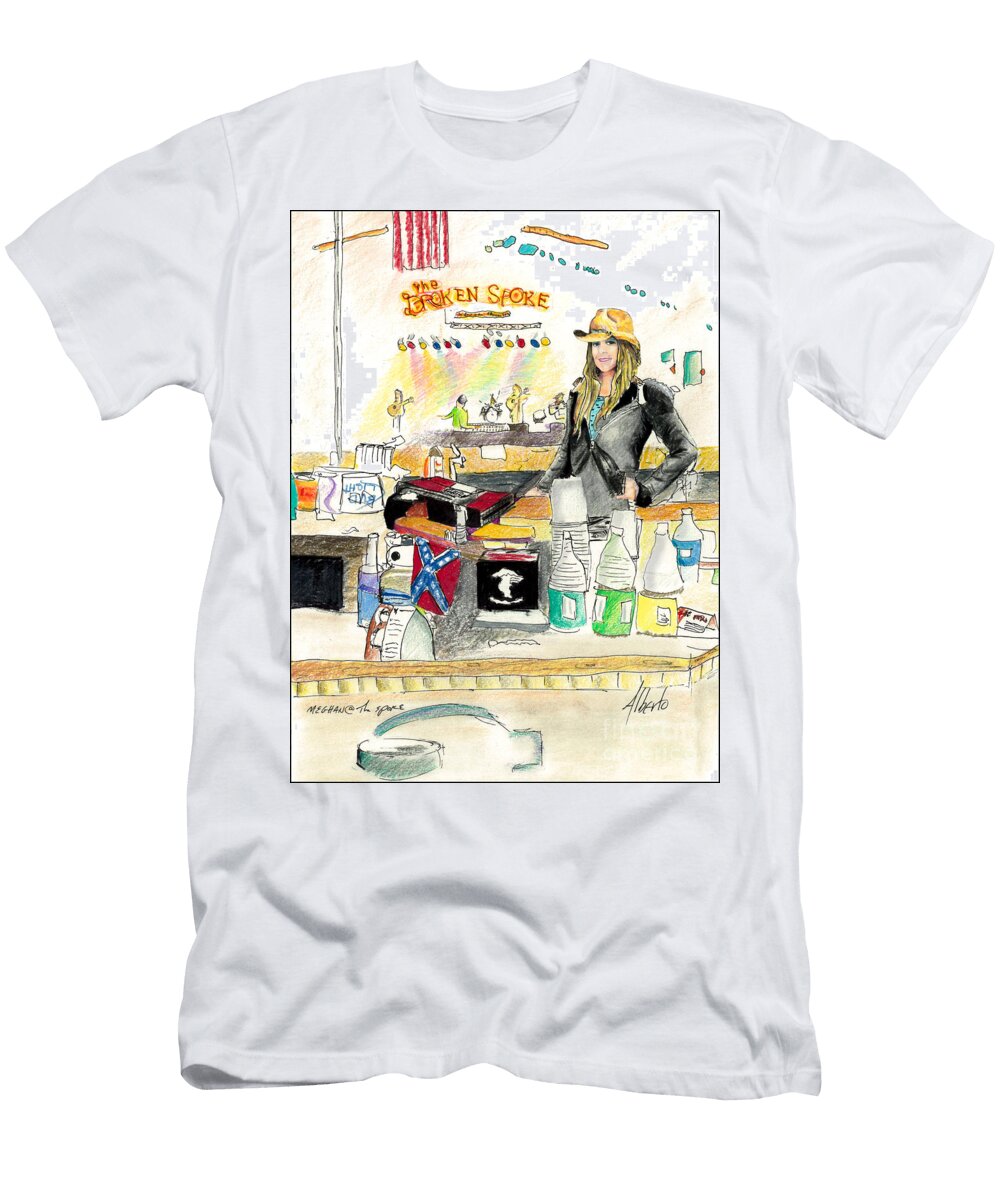 Meghan At the Broken Spoke Saloon Albert Puskaric T-Shirt