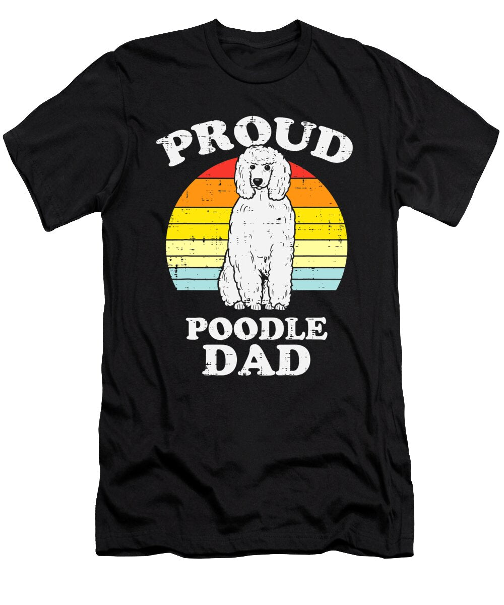 Mens Proud Poodle Dad Sunset Retro Animal Pet Dog Owner Men Gift Dhbubble T-Shirt