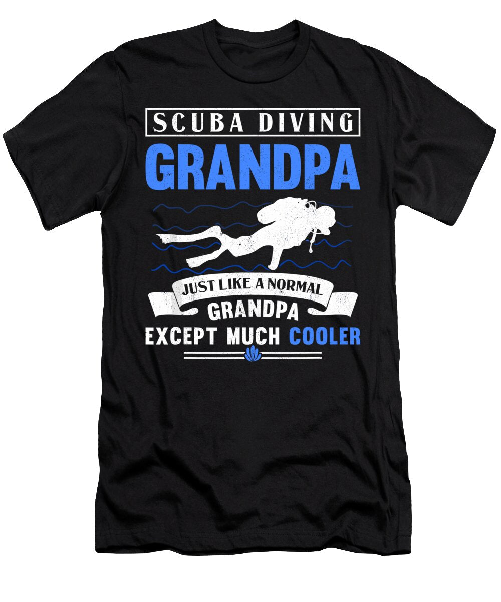 Mens Scuba Diving Grandpa Dive Grandfather Underwater Scuba Diver 1 T-Shirt