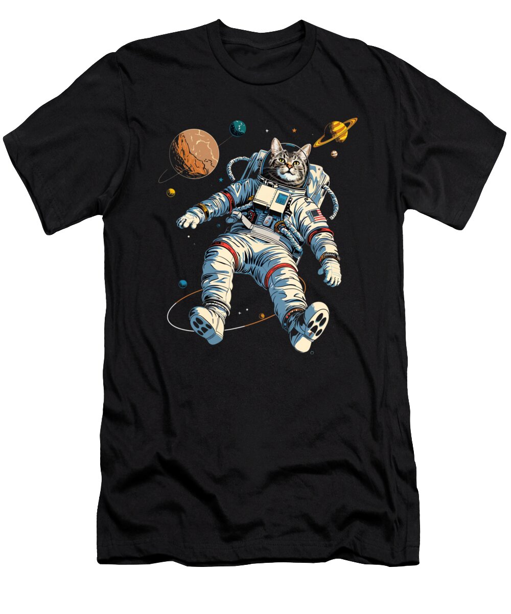 Meow Nificent Brews Goats Cat Boba Fiesta Danial Landes Art T-Shirt