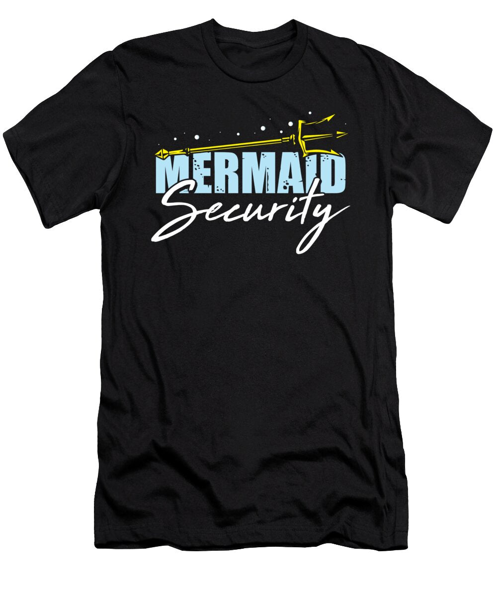Mermaid Security Swimming Gifts for a Swimming Team Tom Schiesswald T-Shirt
