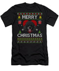 Merry Christmas Miniature Poodle Dog Ugly Natalie Lidford T-Shirt
